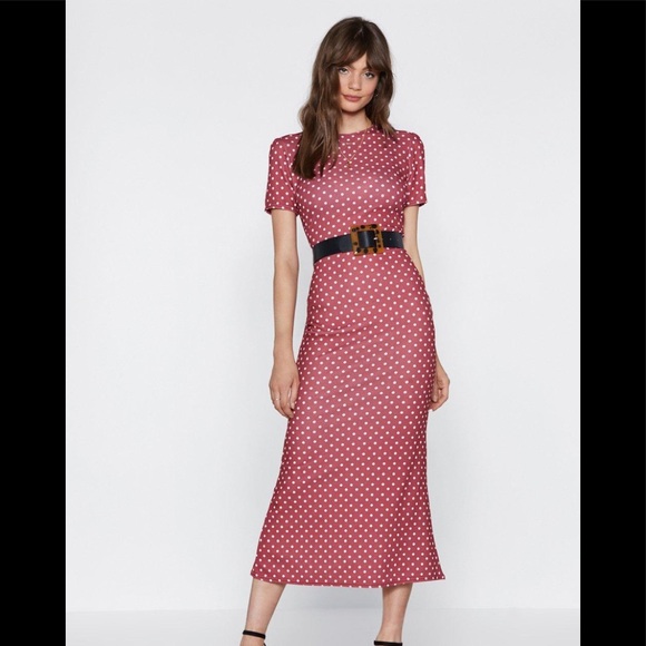 Nasty Gal Dresses & Skirts - Nasty Gal Women's Red "bang On Polka dot dress